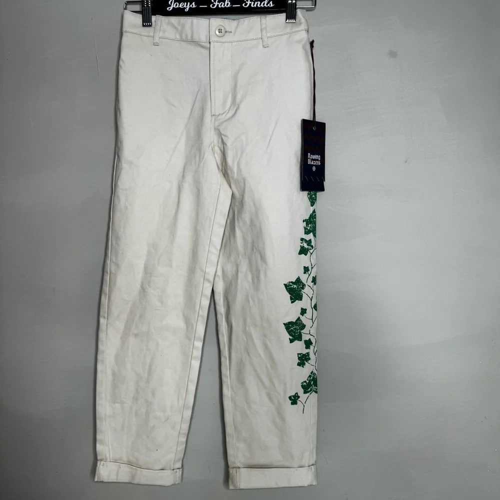 Rowing Blazers Youth Ivy Vine Print Khaki Pants